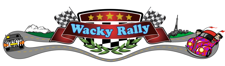Wacky Rally banner logo